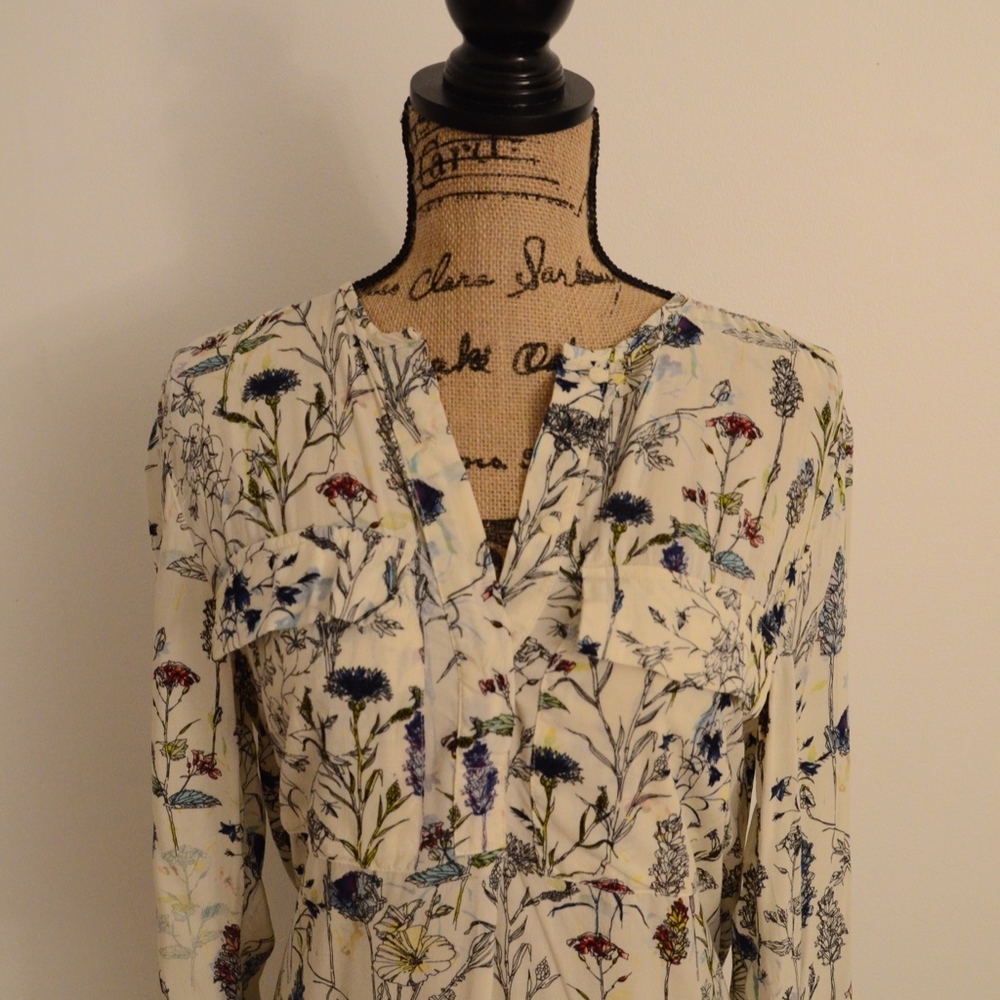 White Floral Print Dress - Picture 3 of 5